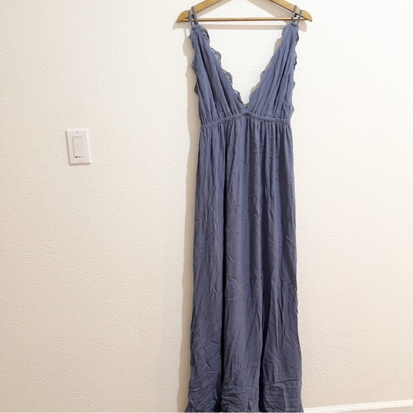 Wishlist- Blue Spaghetti Strap Maxi Dress - L - Picture 7 of 7